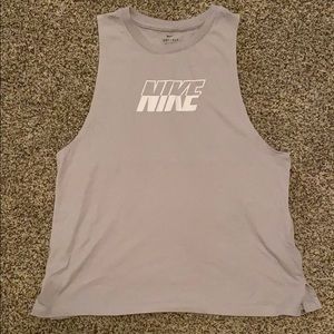 Gray Nike top